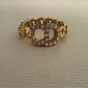 Dior CD chain & star ring size 52